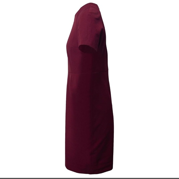 Acne Studios Lucille Sheath Dress in Burgundy Cotton blend Sz 36 US 4 - Picture 14 of 15